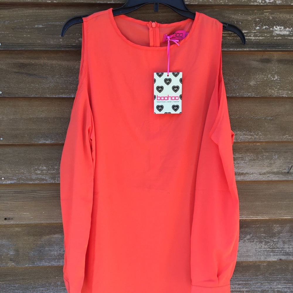 Boohoo Shoulderless Dress